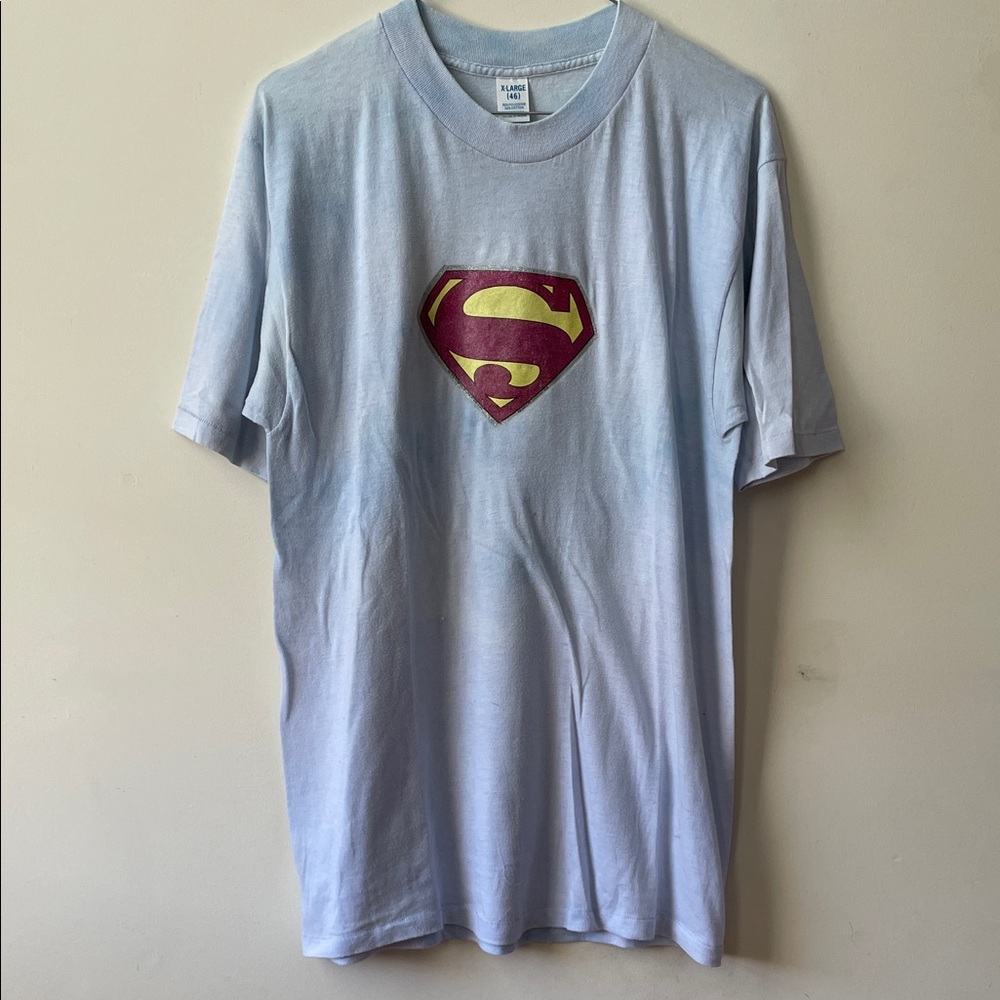 Superman vintage super soft single stitch 70s t shirt xl single stitch